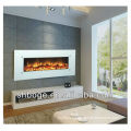 36" white flat panel wall mounted electric fireplace